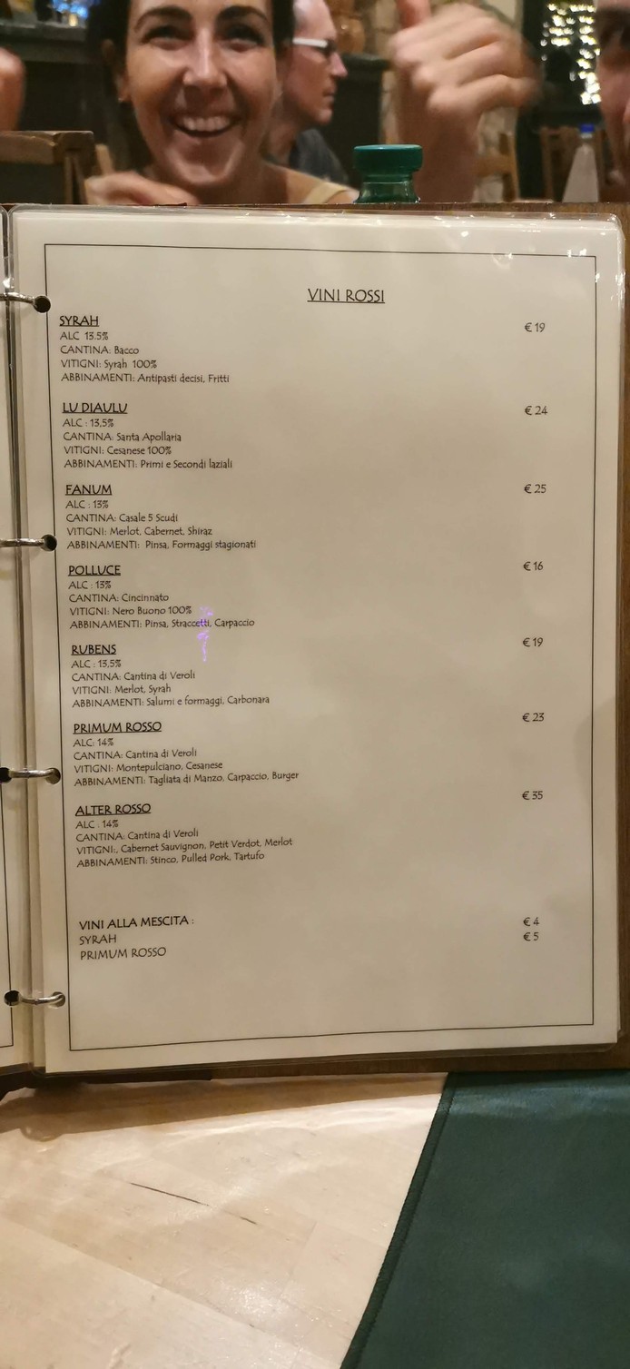 L'Albero Cocciuto menu 7