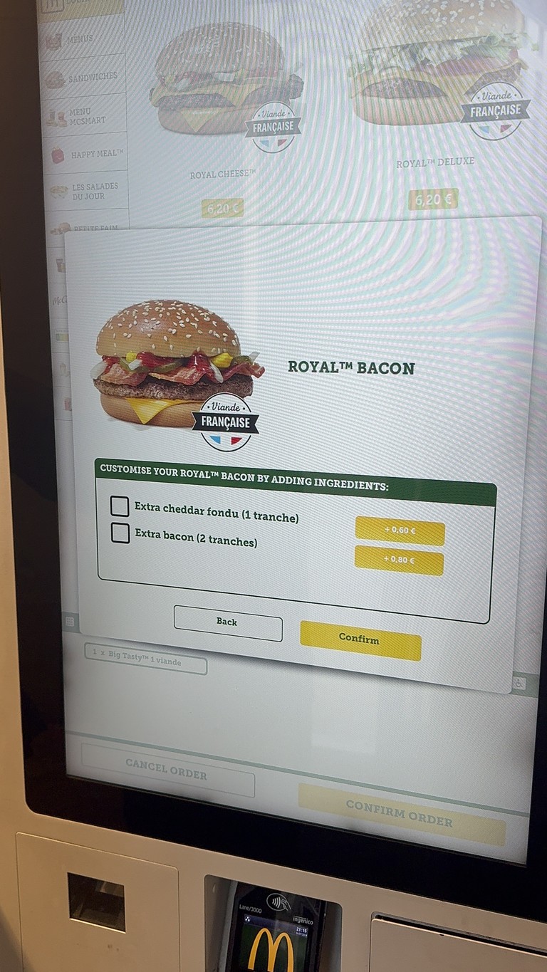 McDonald’s menu 1