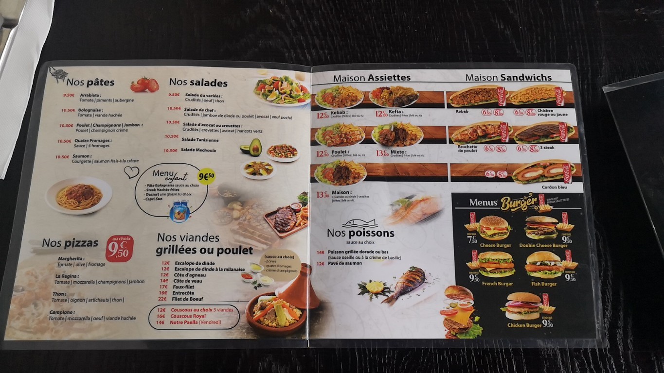 Salon de thé et restaurant Rosa Parks menu 1