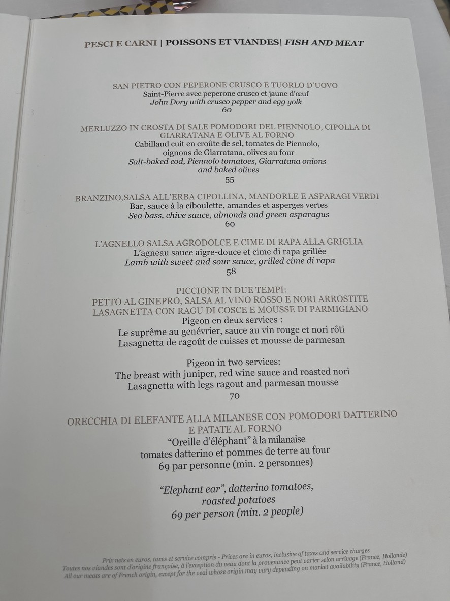 Il Carpaccio menu 4