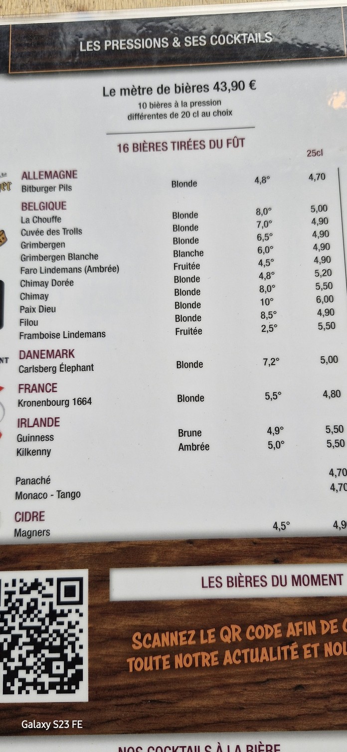 Clichy's Tavern menu 2