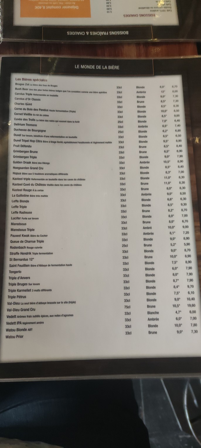 Clichy's Tavern menu 3