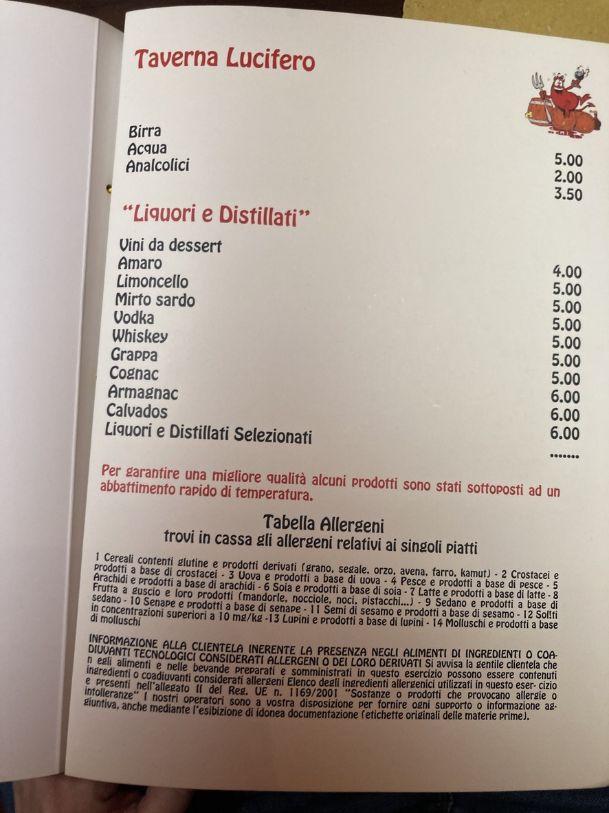 Taverna Lucifero menu 5