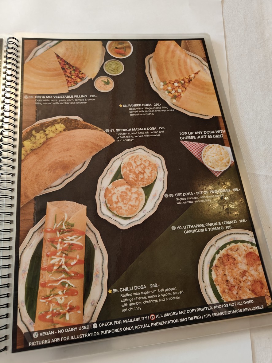 Dosa Kings - Vegetarian Restaurant menu 2