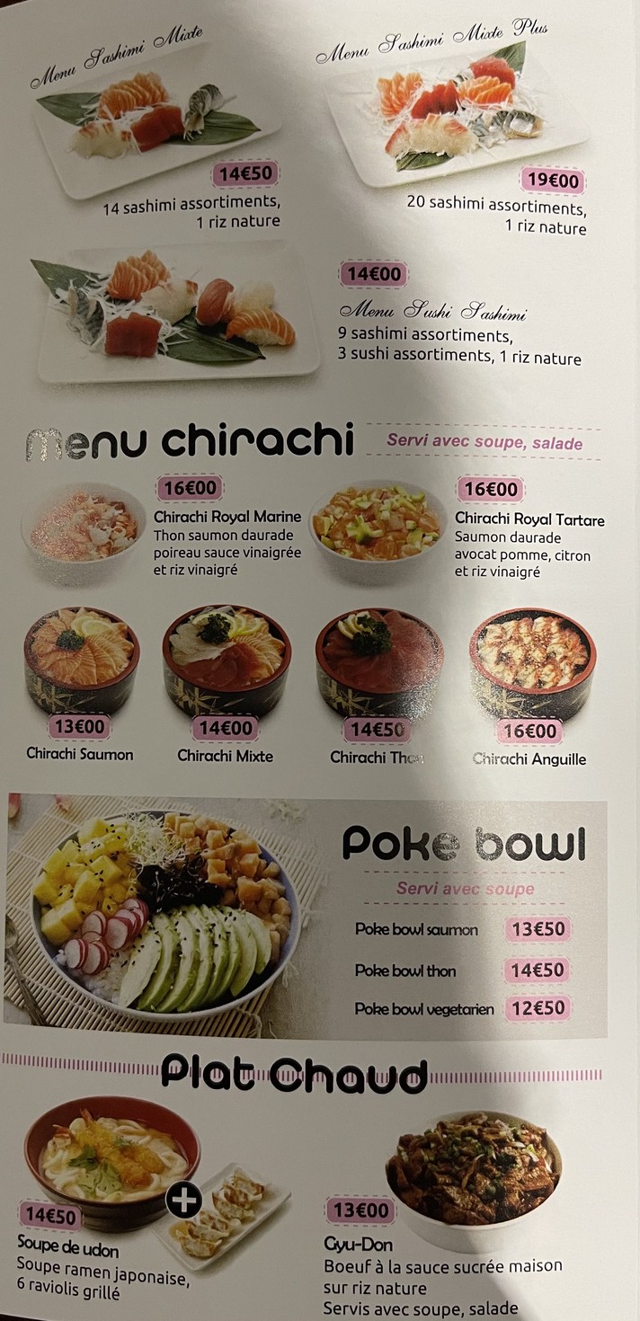 OHÏ SUSHI menu 4