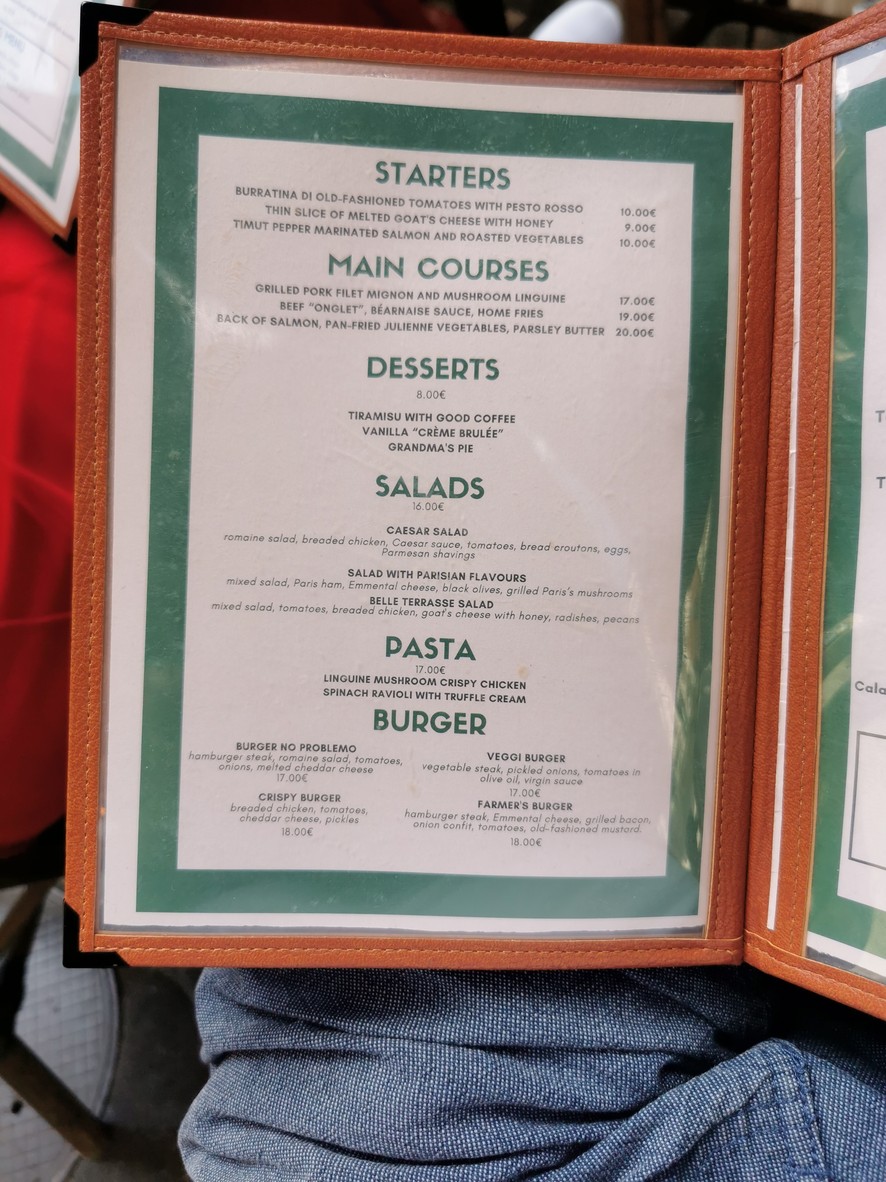 No Problemo menu 1