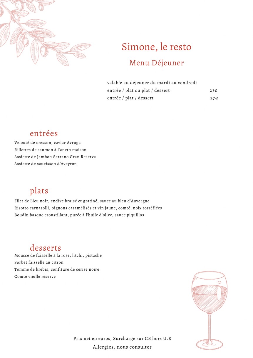 Simone menu 3