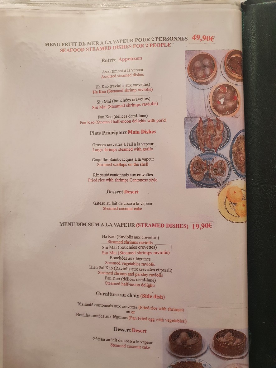 Chez Meng menu 2