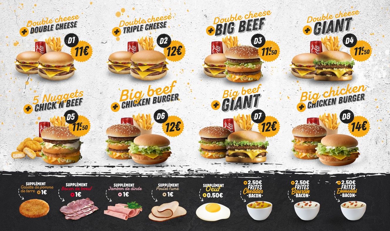 Original Diez Burger menu 2