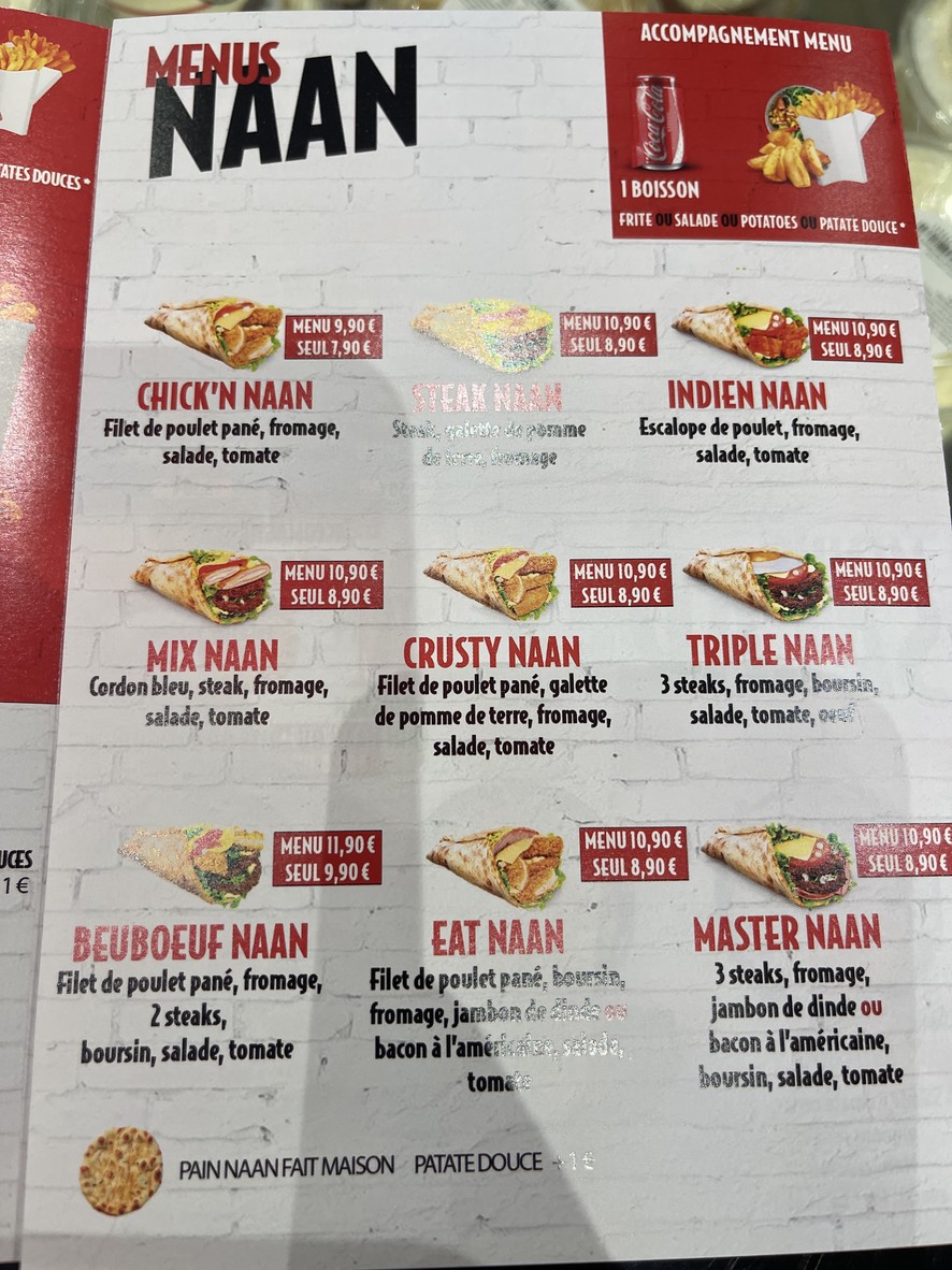 Eat Chicken Boulogne menu 3