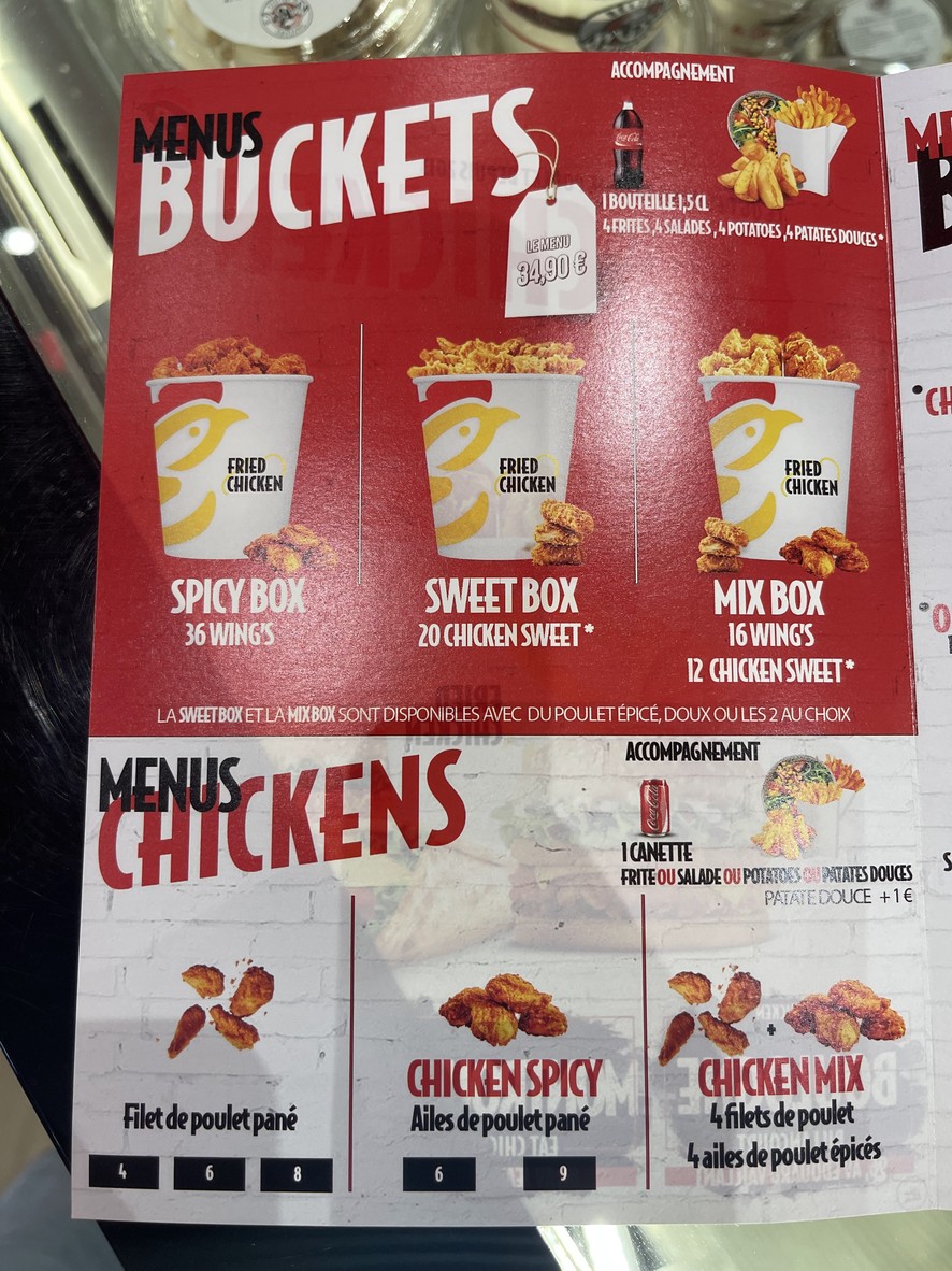 Eat Chicken Boulogne menu 4