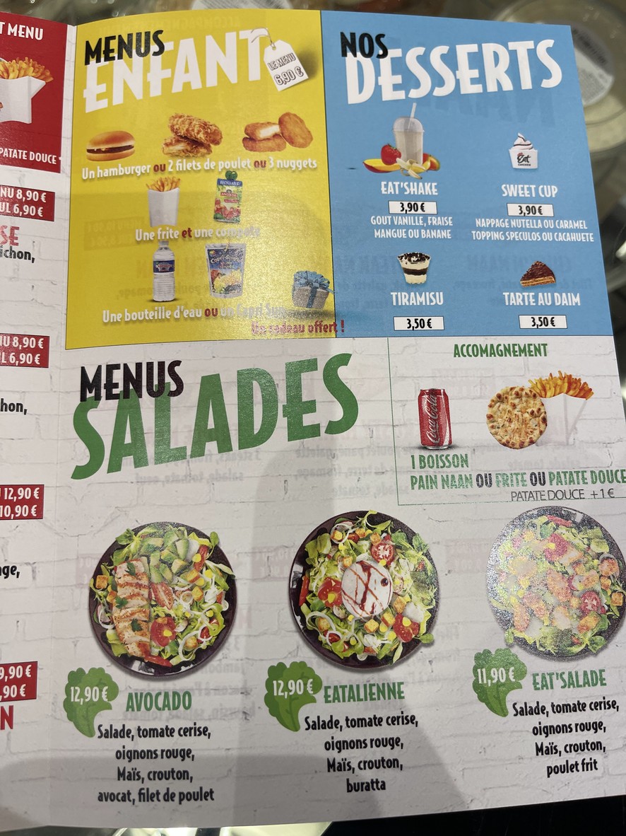 Eat Chicken Boulogne menu 5