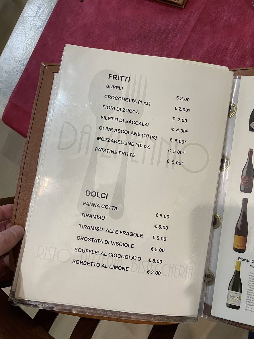 Ristorante Pizzeria Da zi Ennio menu 1