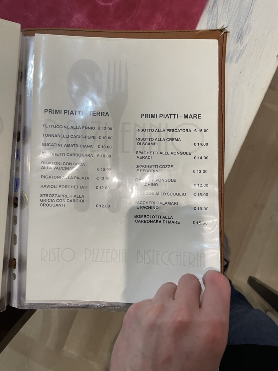 Ristorante Pizzeria Da zi Ennio menu 2