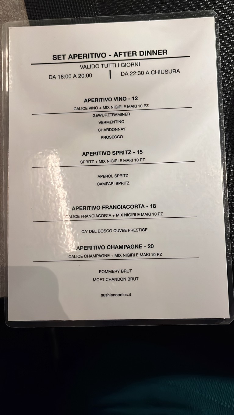 Sushi e Noodles - Aventino menu 1