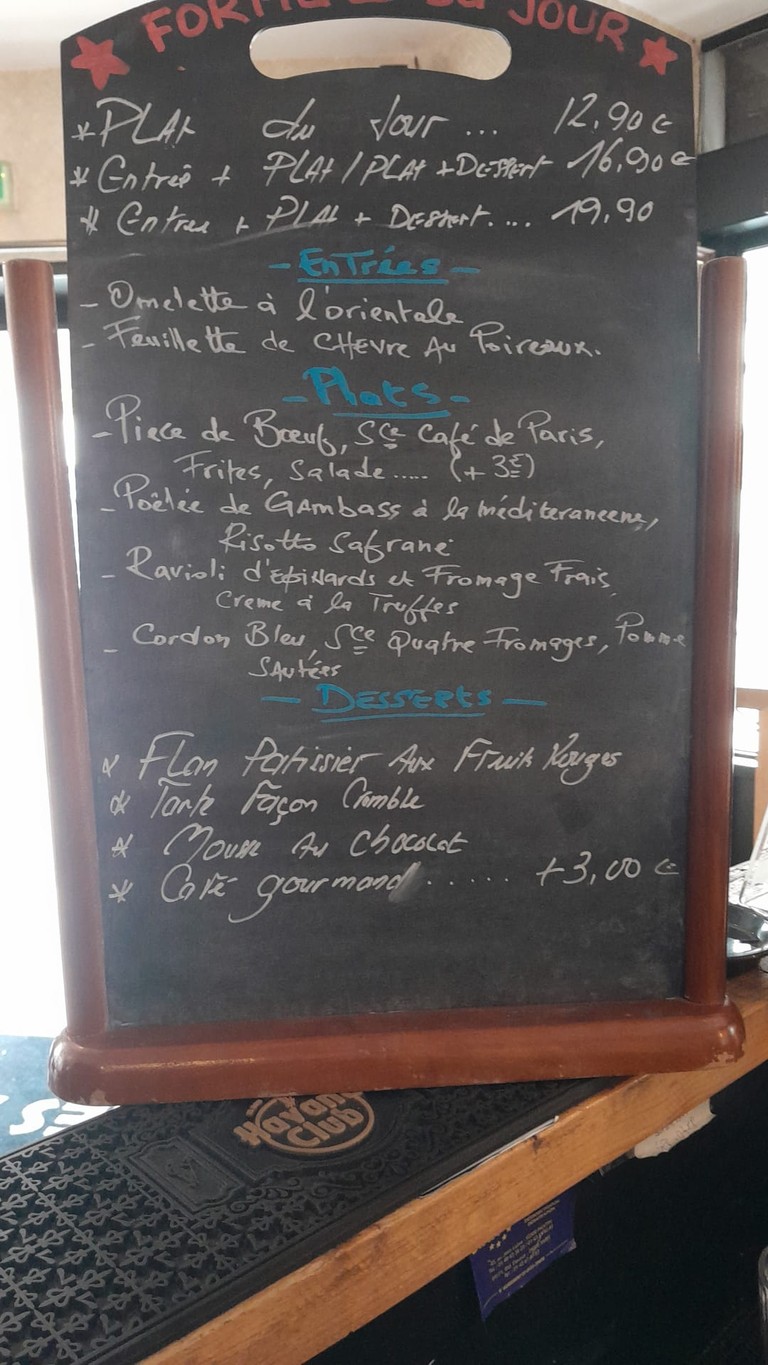 Los Artistas menu 1