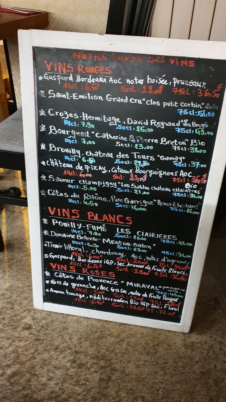 Los Artistas menu 4