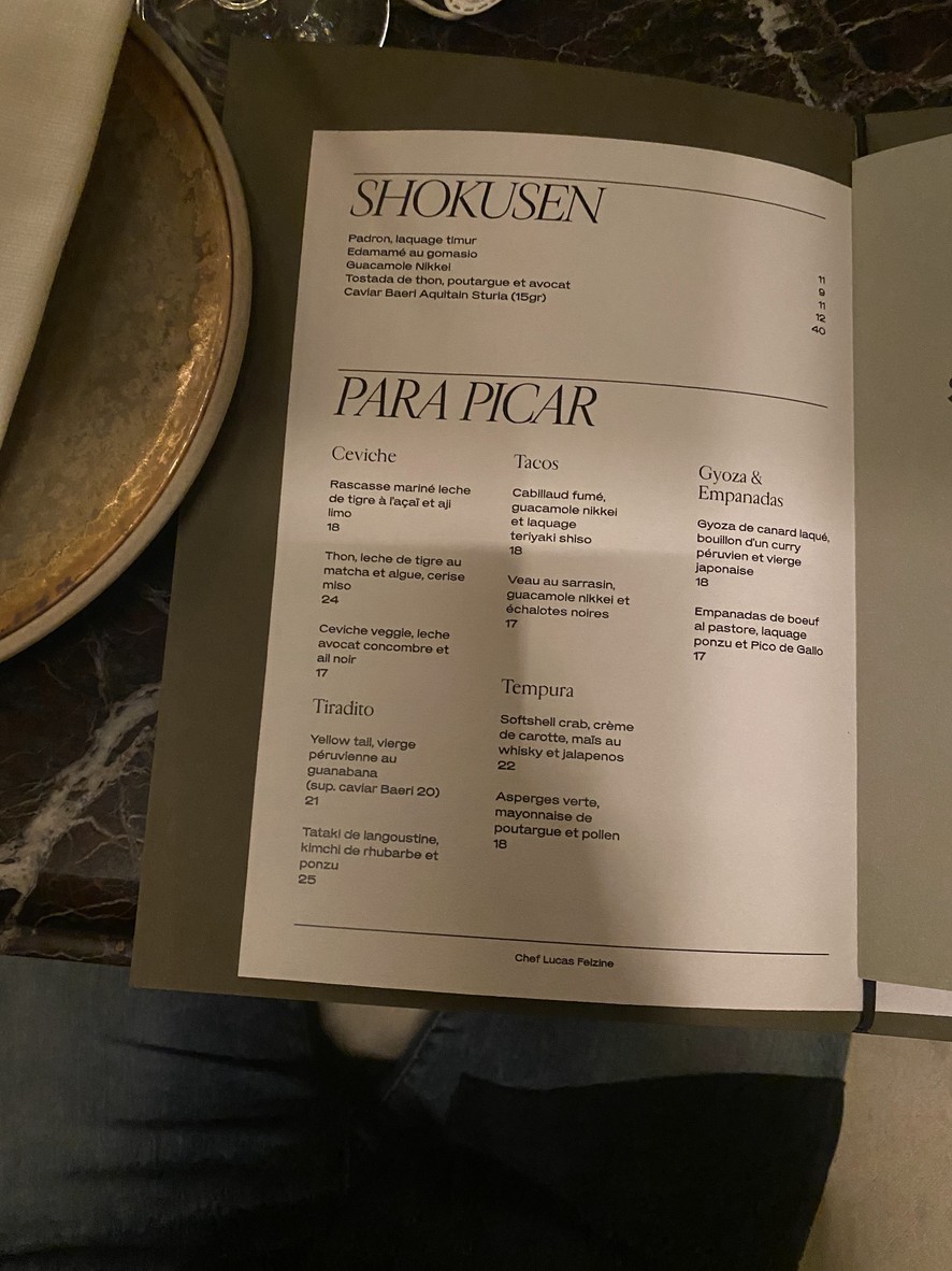 Vesper menu 2