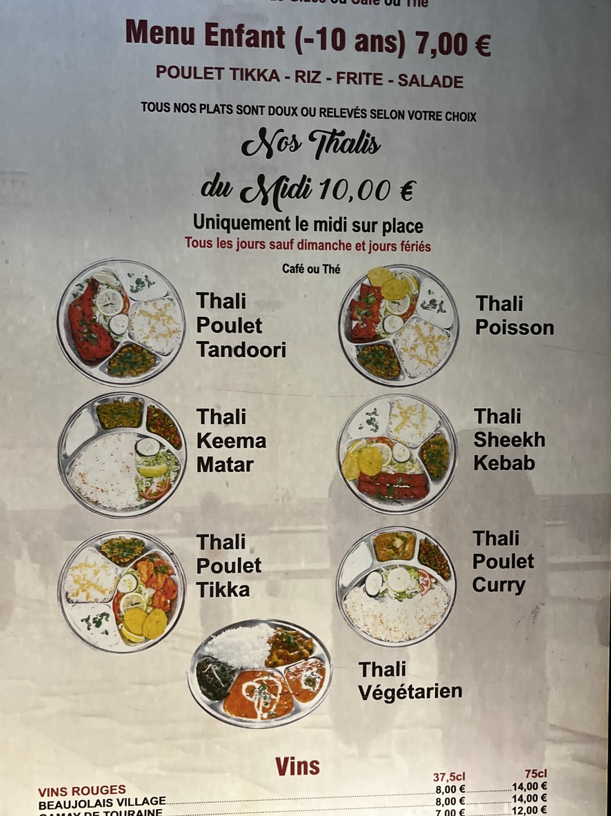 Rajpoot Saint-Maur - 清真印度和巴基斯坦餐厅 menu 6