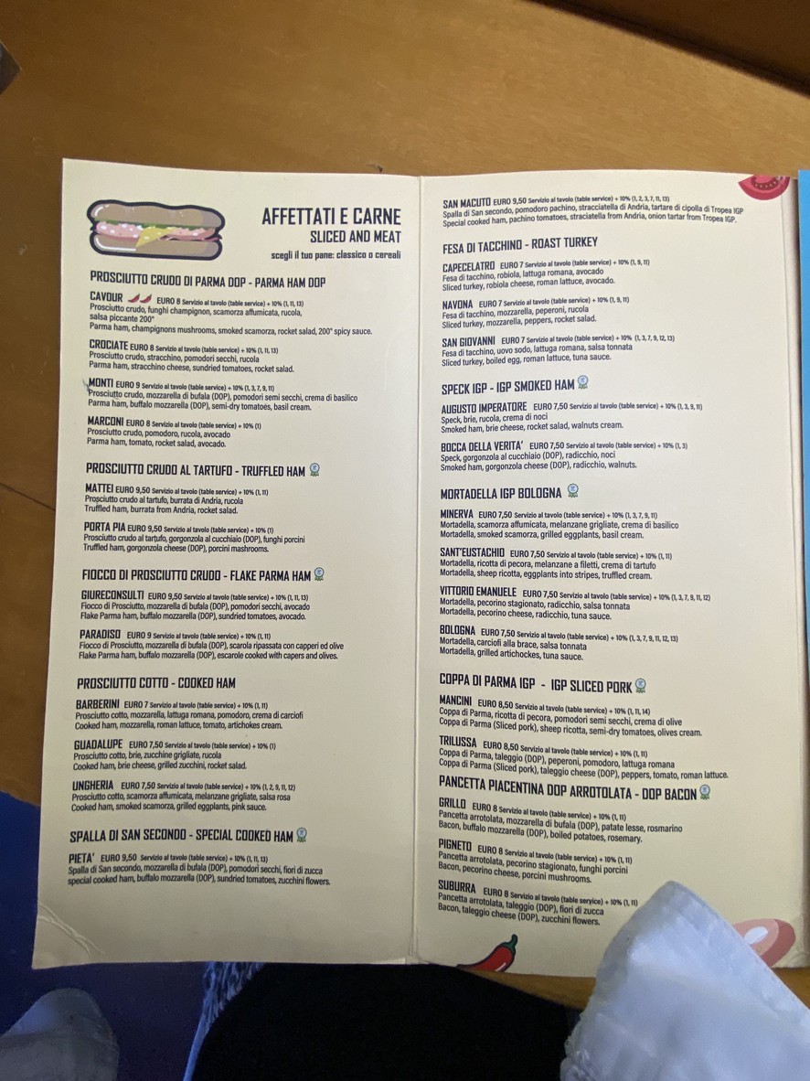 200 Gradi menu 1