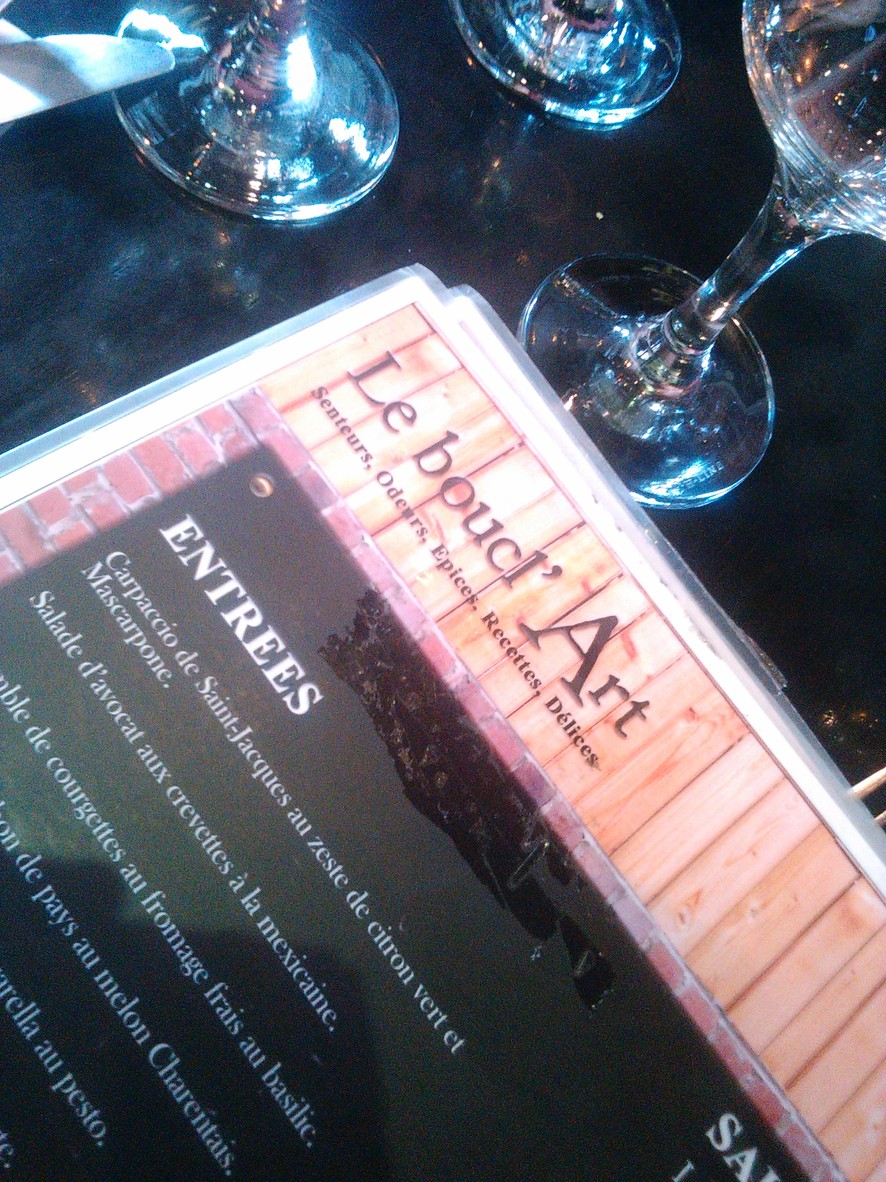 Le Boucl'art menu 1