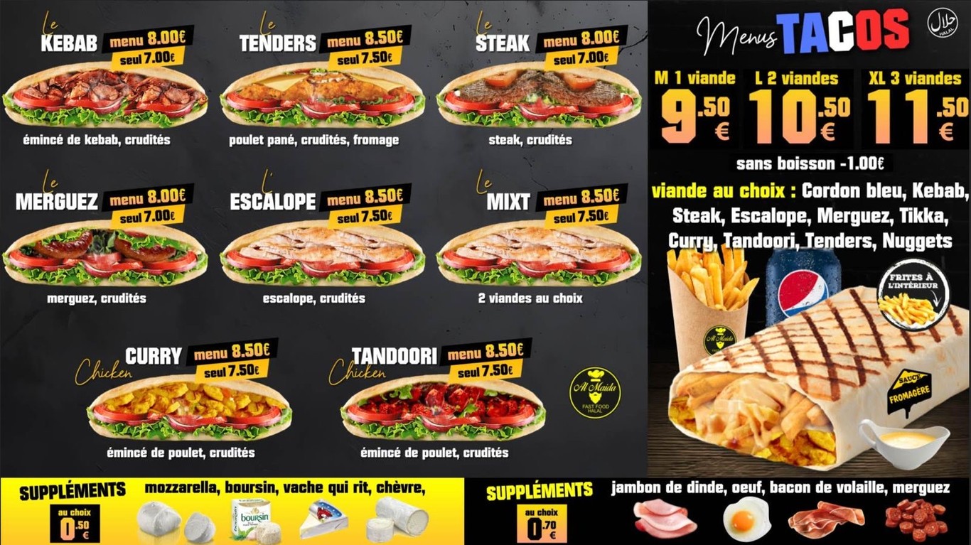 AL MAIDA menu 2
