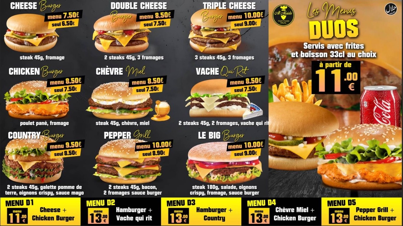 AL MAIDA menu 3