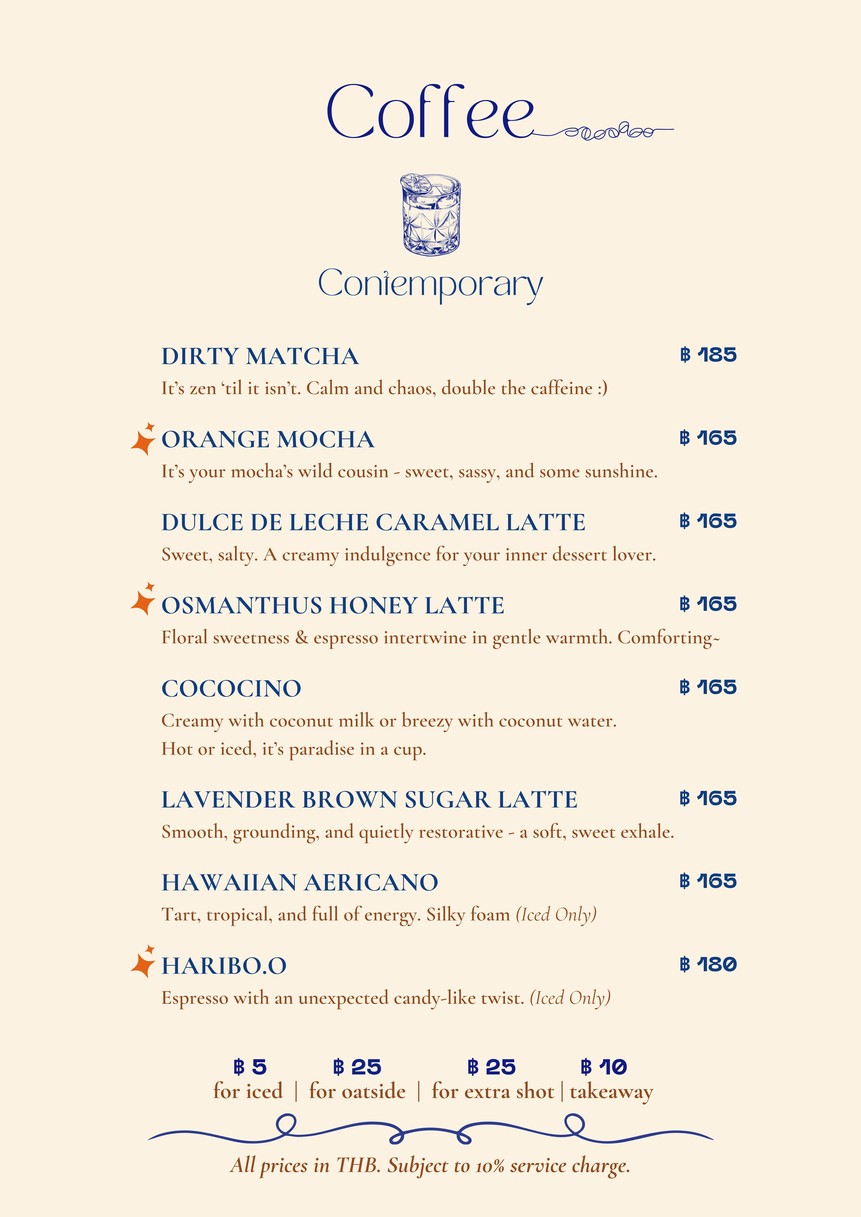 Sensoria Bangkok menu 2