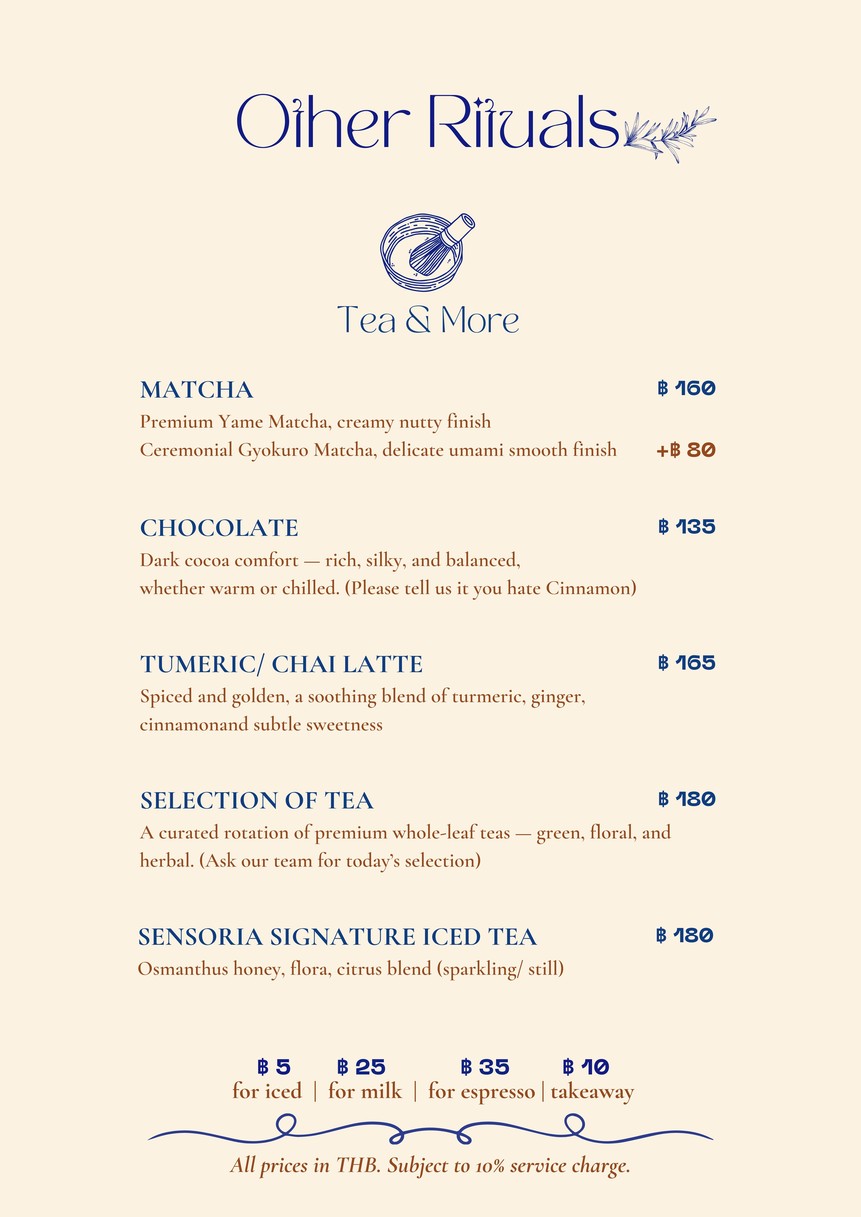 Sensoria Bangkok menu 4