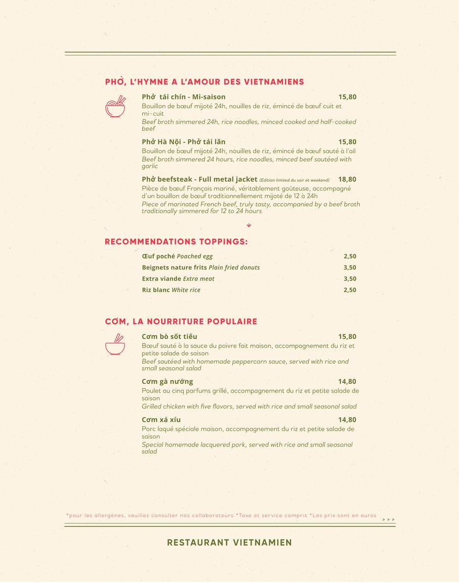 Com Restaurant menu 2