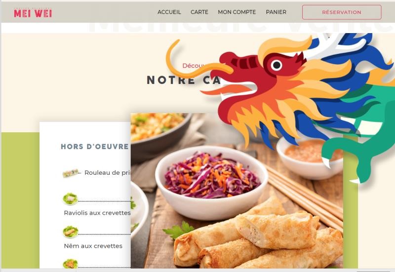 Mei Wei menu 1