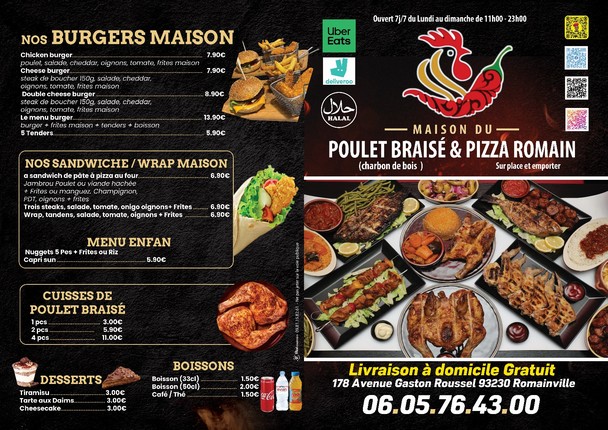 Papa Poulet Braisé & Pizza