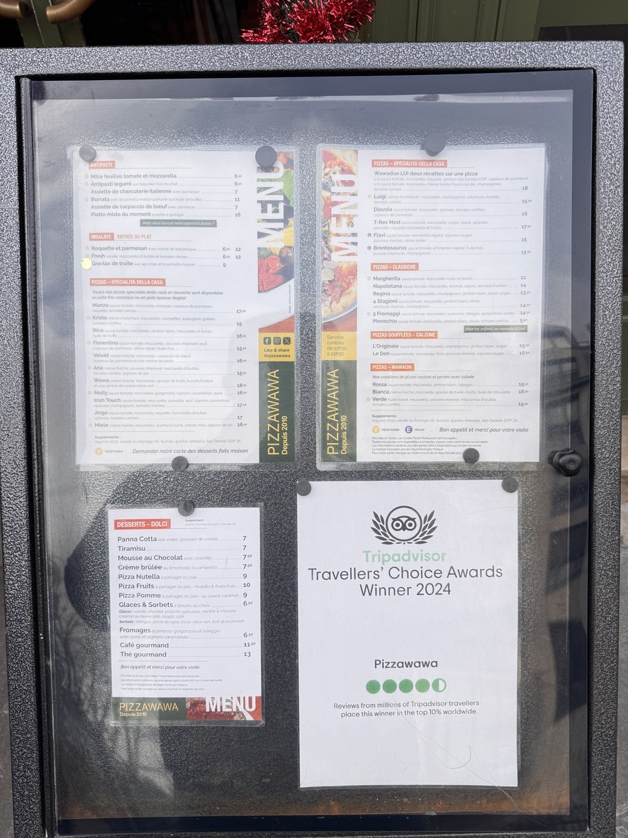 Pizza Wawa menu 1