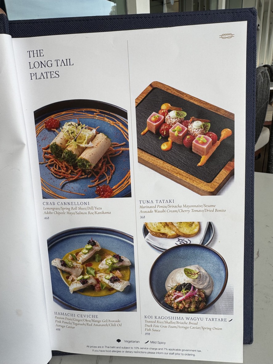 Siam Yacht Club menu 2