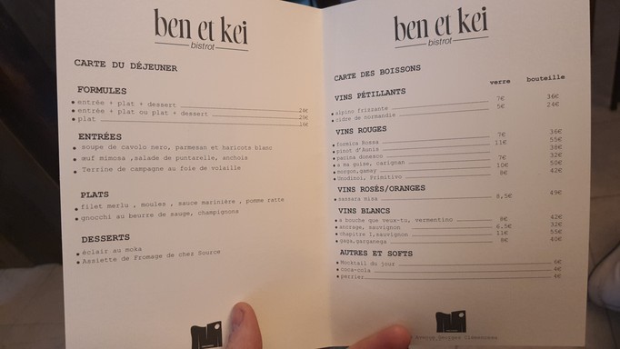 Bistrot ben et kei