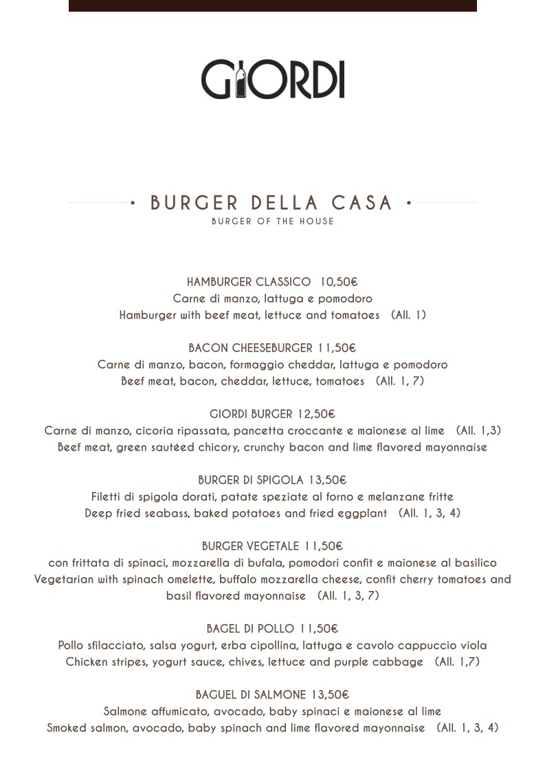 Giordi menu 5