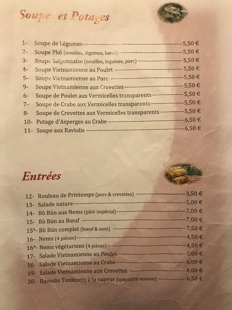 Hung Yen menu 1