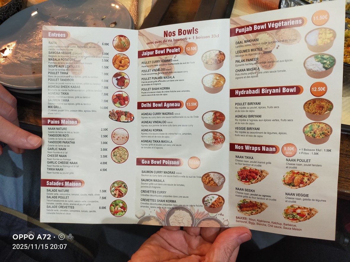 Maison Du Naan menu 2