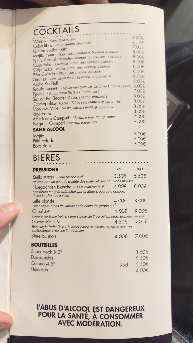 Le Maximilien menu 4