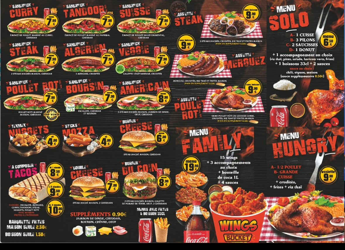La Rôtisserie du Coin Bagnolet menu 2