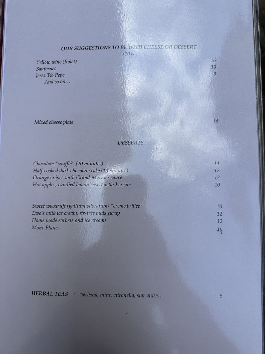 Le Hangar menu 2