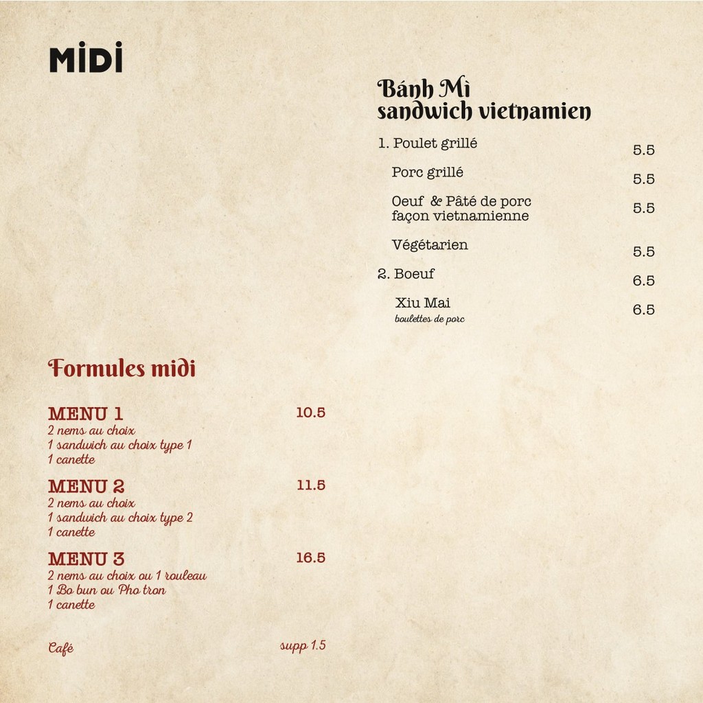 La Cà Restaurant menu 5