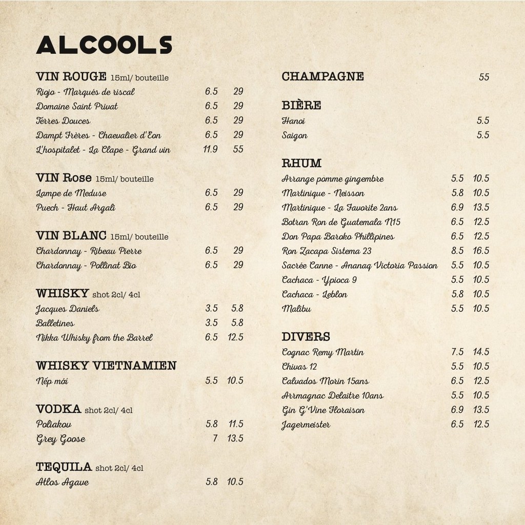 La Cà Restaurant menu 7