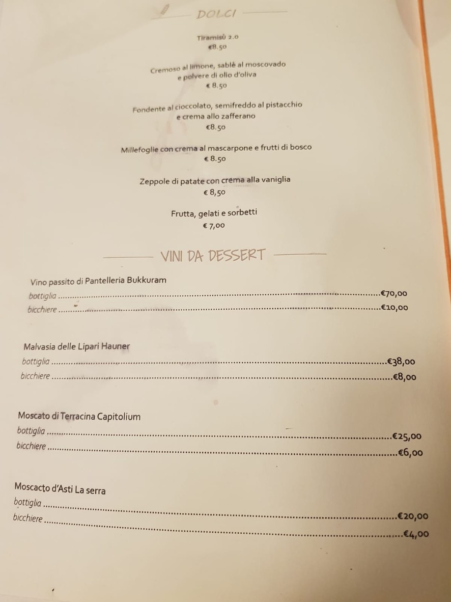 Ristorante Grano menu 4