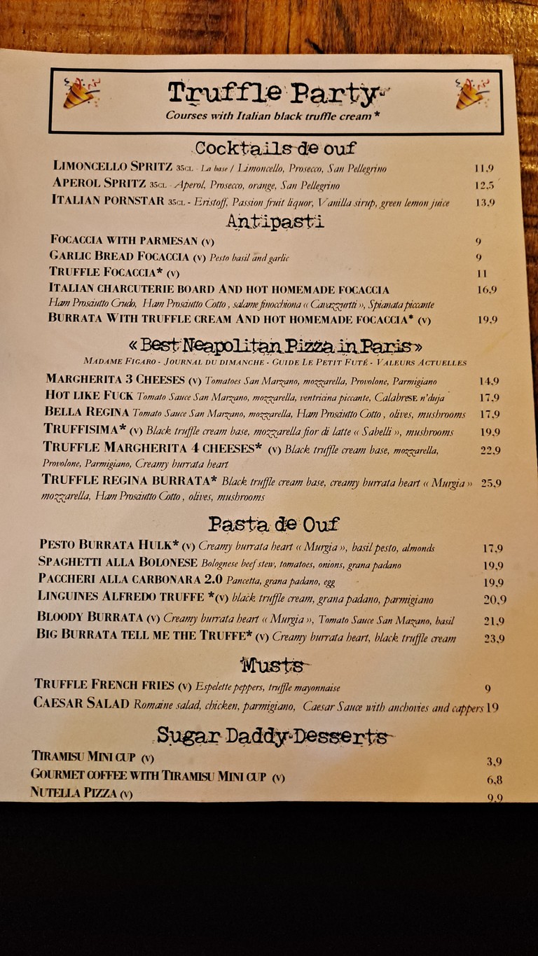 The Little Italy menu 3