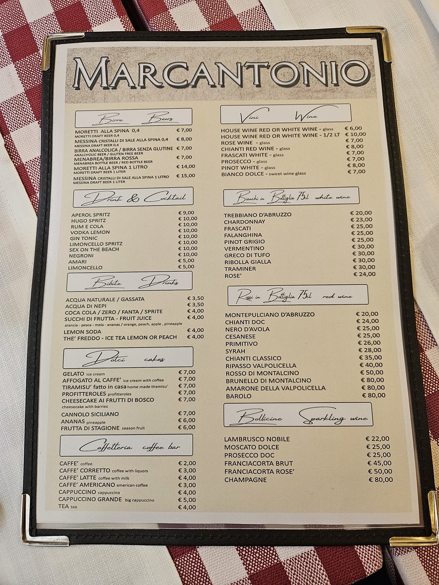 Ristorante Pizzeria Marcantonio menu 2