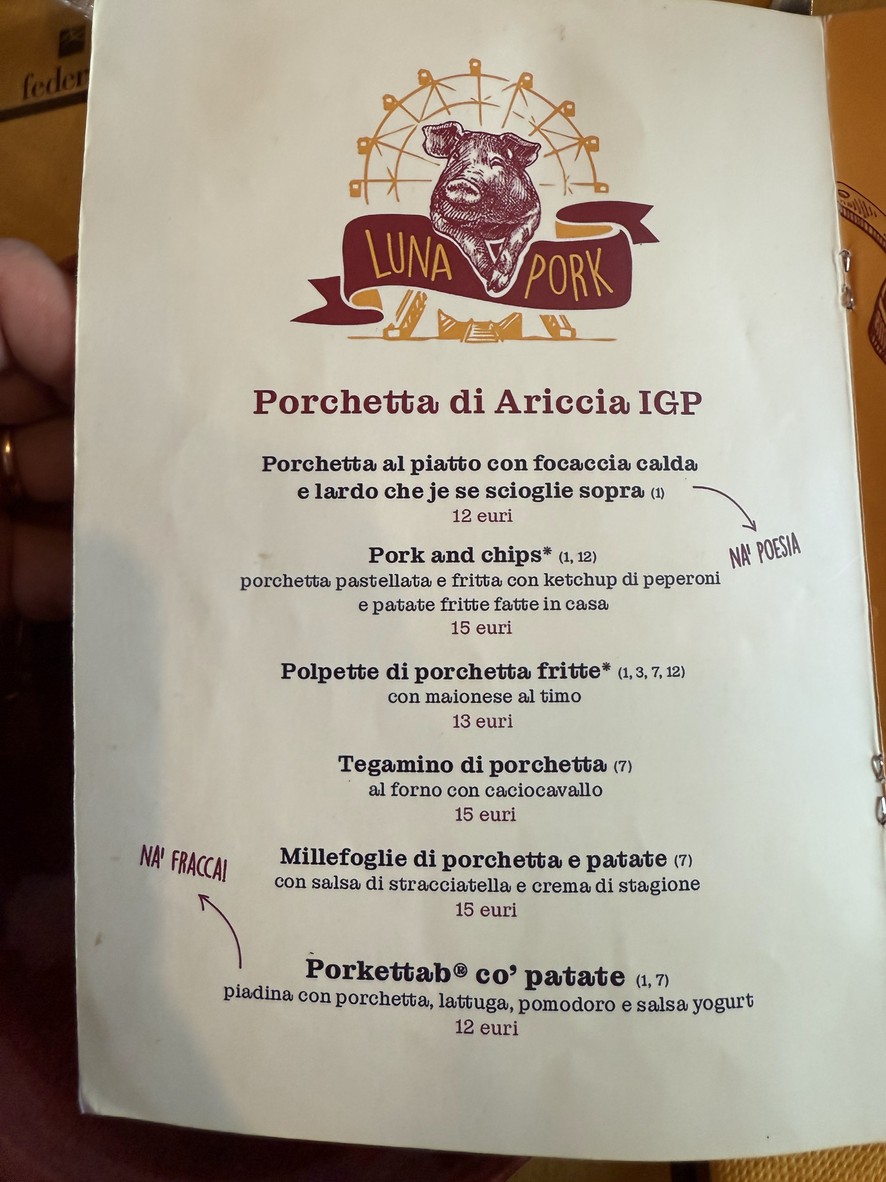 La Fraschetta di Grottaperfetta menu 2