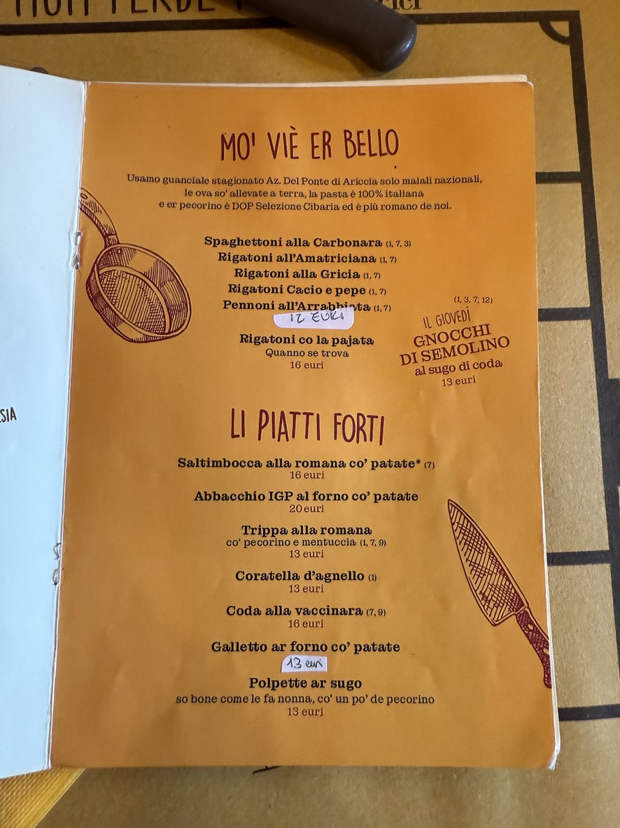 La Fraschetta di Grottaperfetta menu 3