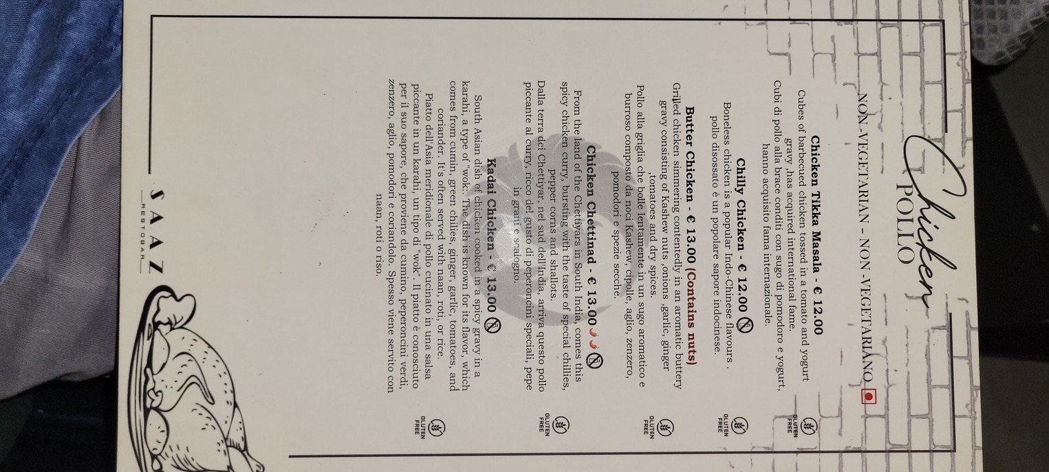 Saaz Restobar menu 5