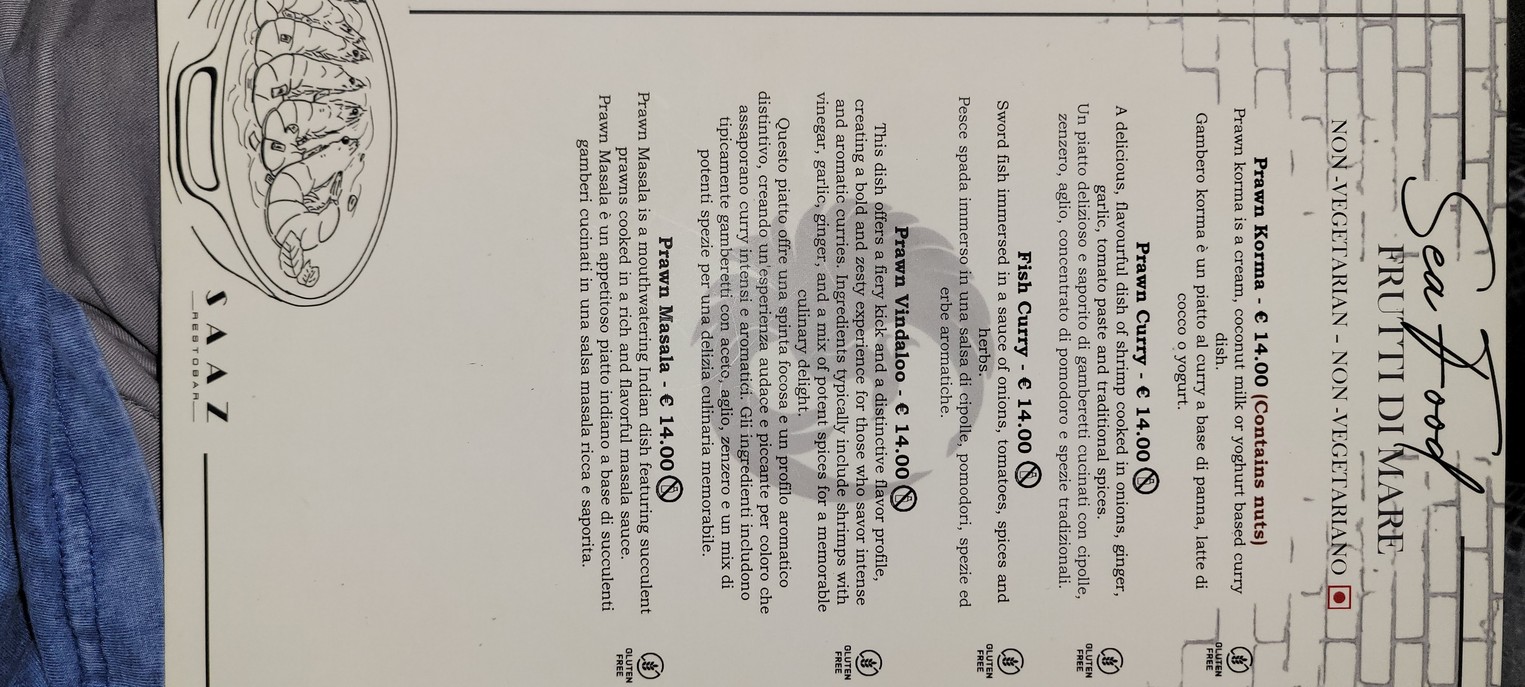 Saaz Restobar menu 7